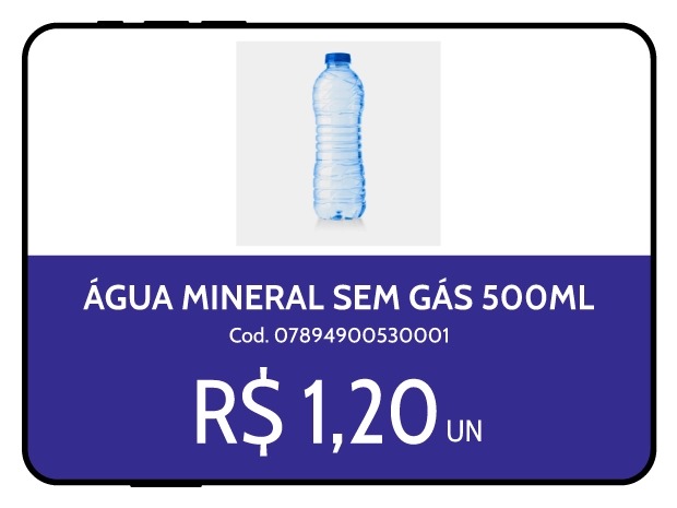 Tela do aplicativo Consulta Preço